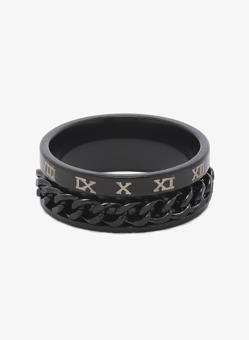 Seventy Five Essential Roman Numeral Statement Ring - Image 3